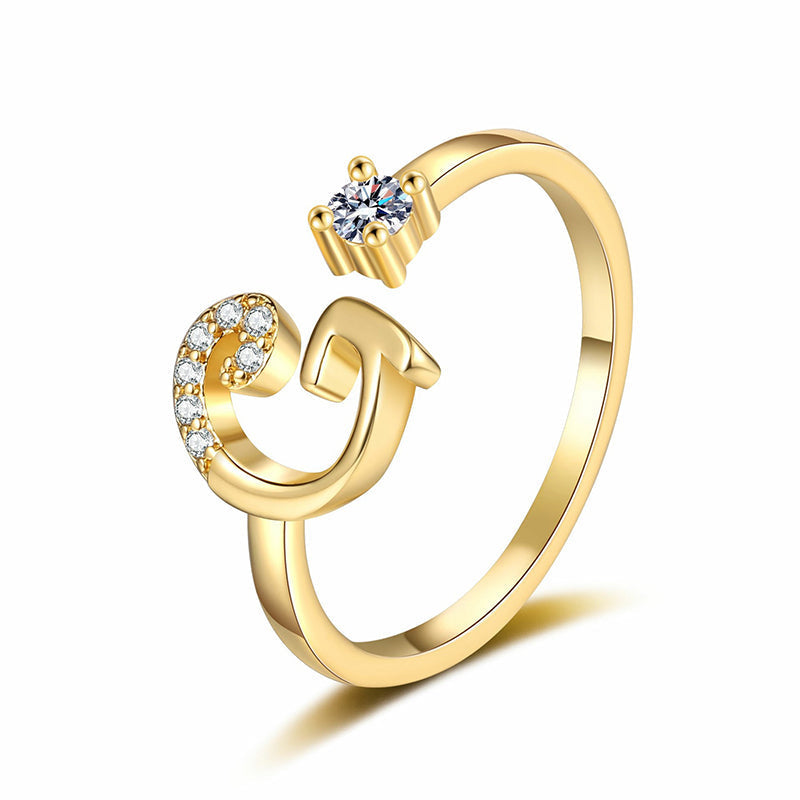 ⏳Időben korlátozott 50% kedvezmény⏰Állítható csillogó kezdőgyűrű nőknek💍