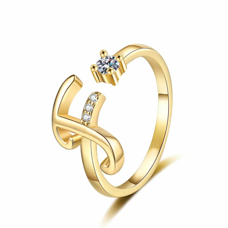 ⏳Időben korlátozott 50% kedvezmény⏰Állítható csillogó kezdőgyűrű nőknek💍