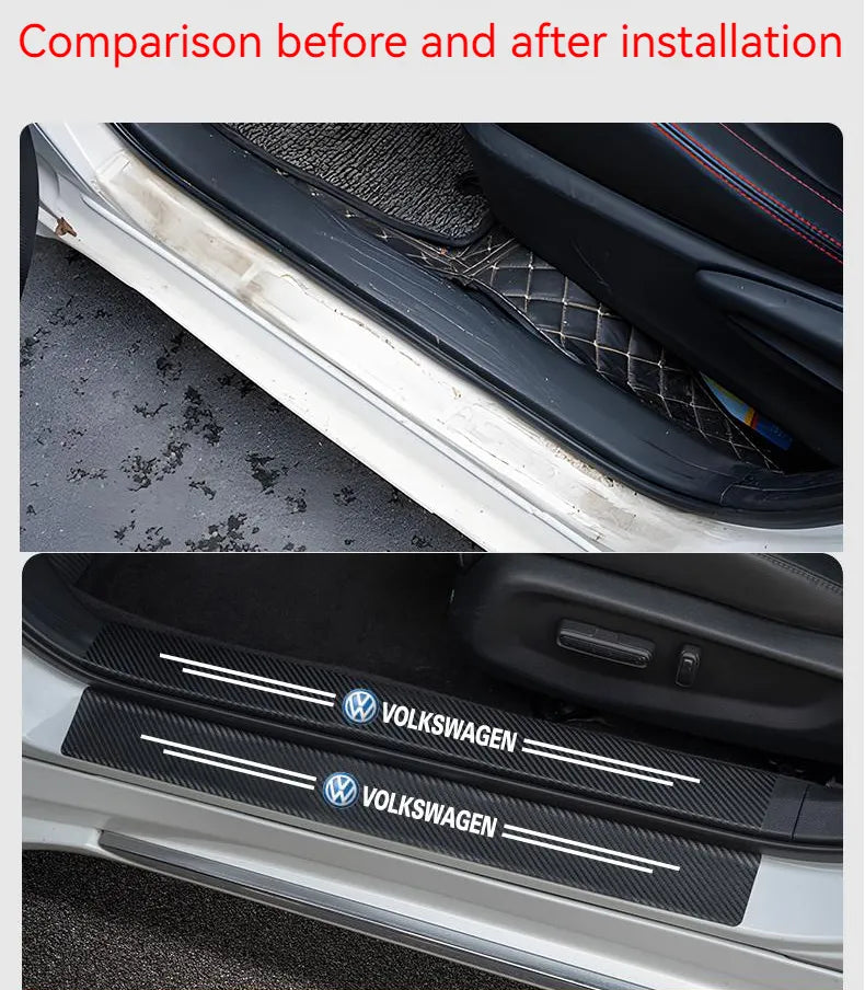 Black Friday ✨50% OFF ✨Carbon Car Door Sills Stickers✨9PCS ✨
