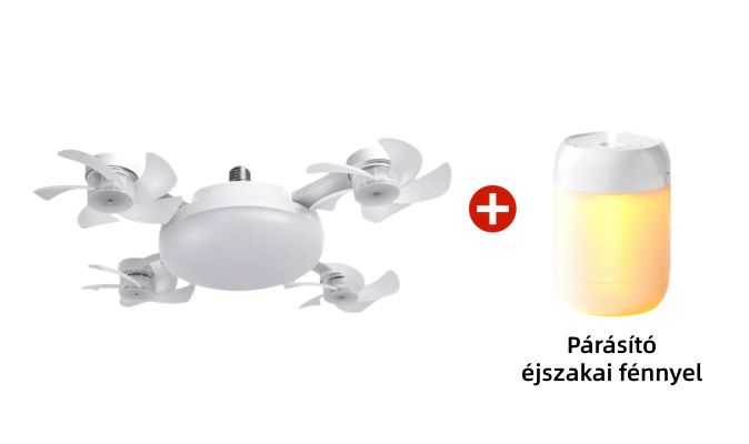 🌀 50% kedvezmény💥Mennyezeti ventilátor LED lámpával és távirányítóval