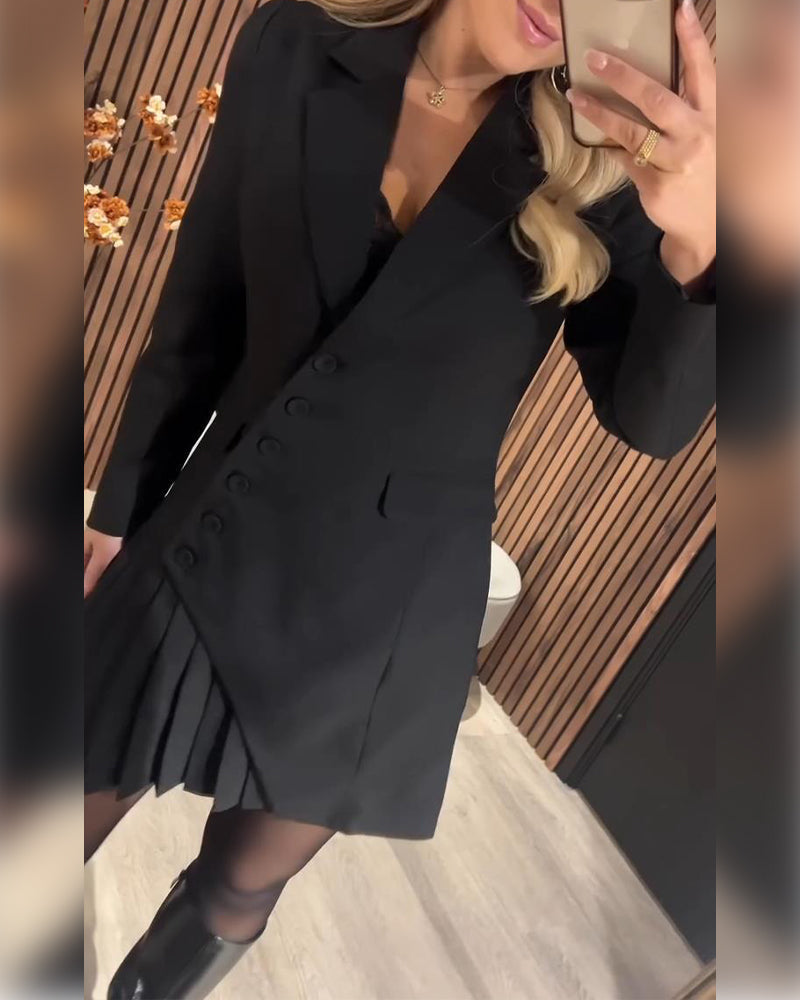 URALD A TERET: Aszimmetrikus Power Blazer ruha