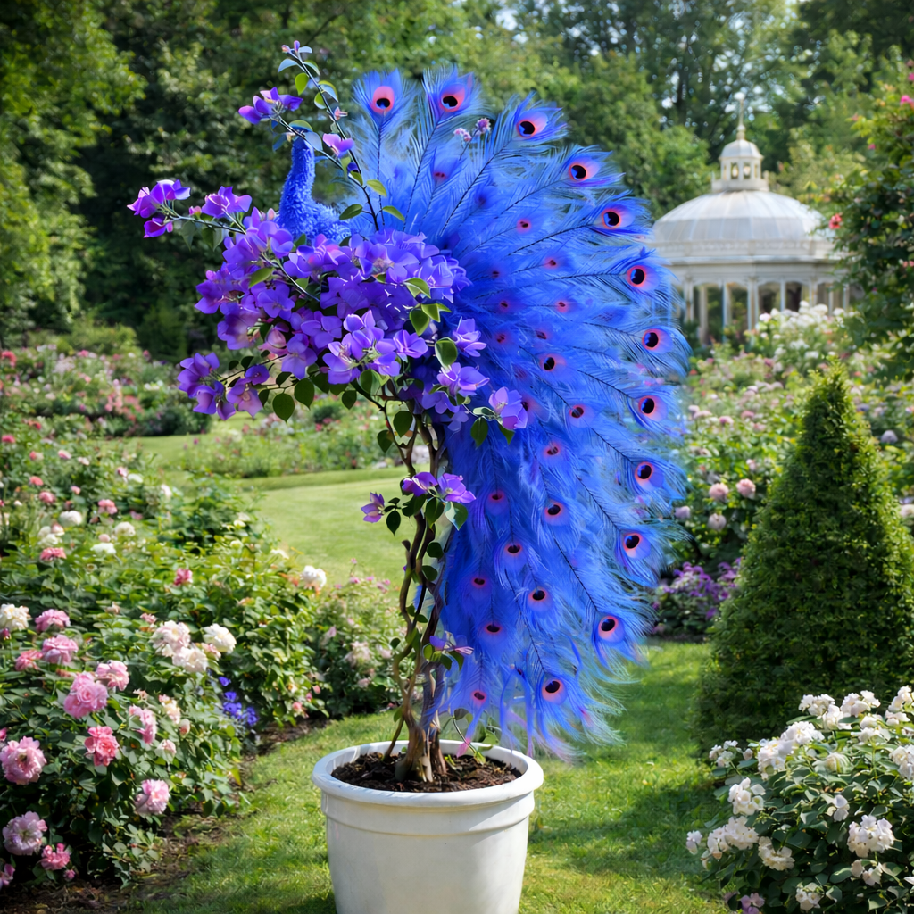 🦚Páva Bougainvillea magok – Szépítse kertjét elegáns pávavirágokkal