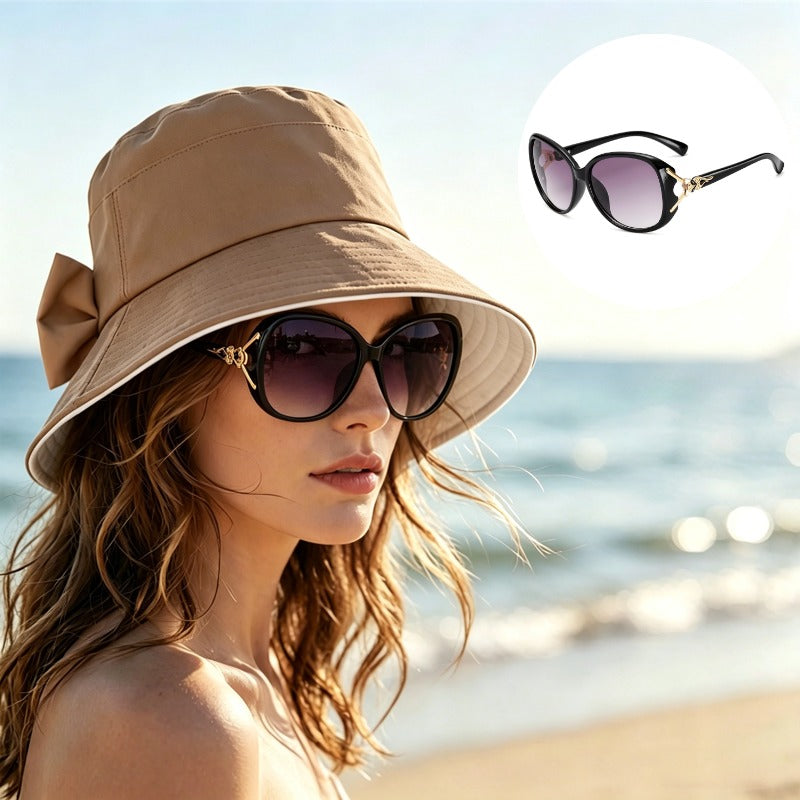 👒☀️Széles karimájú, masnis napvédő kalap nőknek