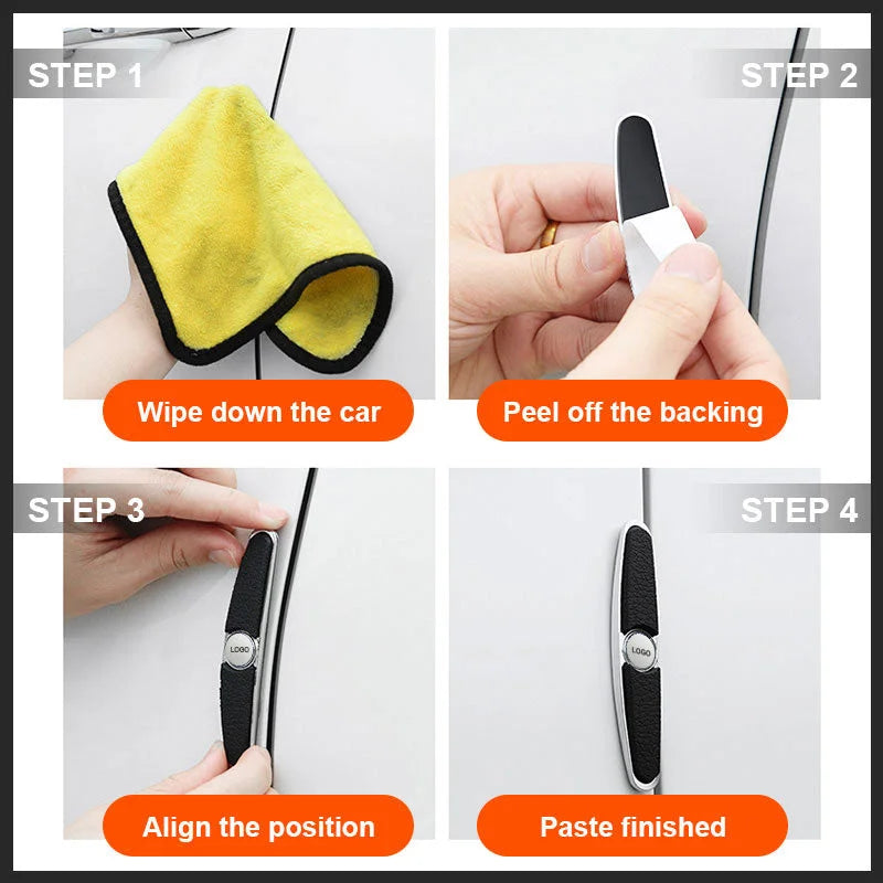 Listwy ochronne na krawędzie drzwi samochodowych (4 szt./1 zestaw)