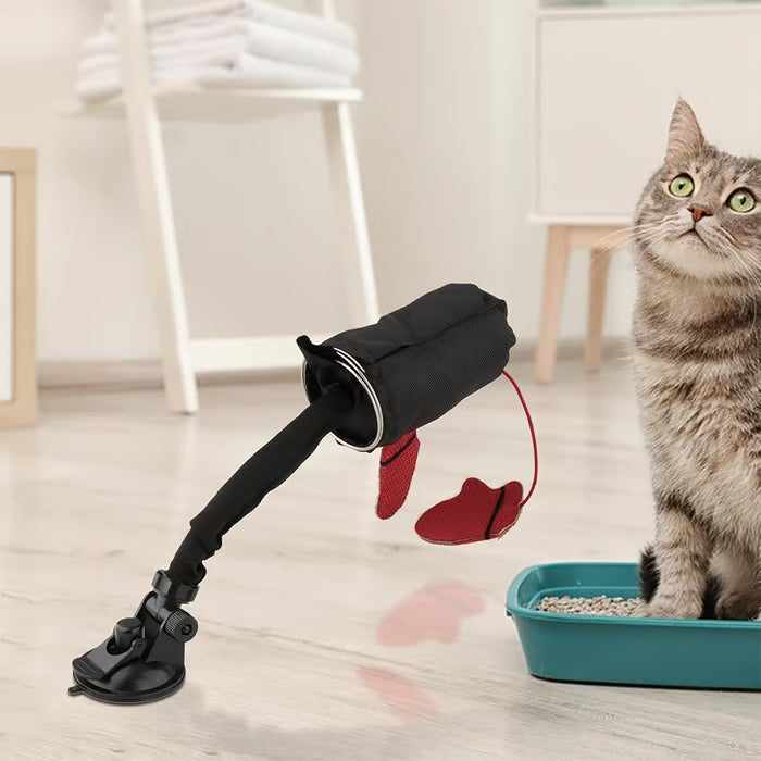 Interaktywna zabawka dla kota w kształcie pociągu