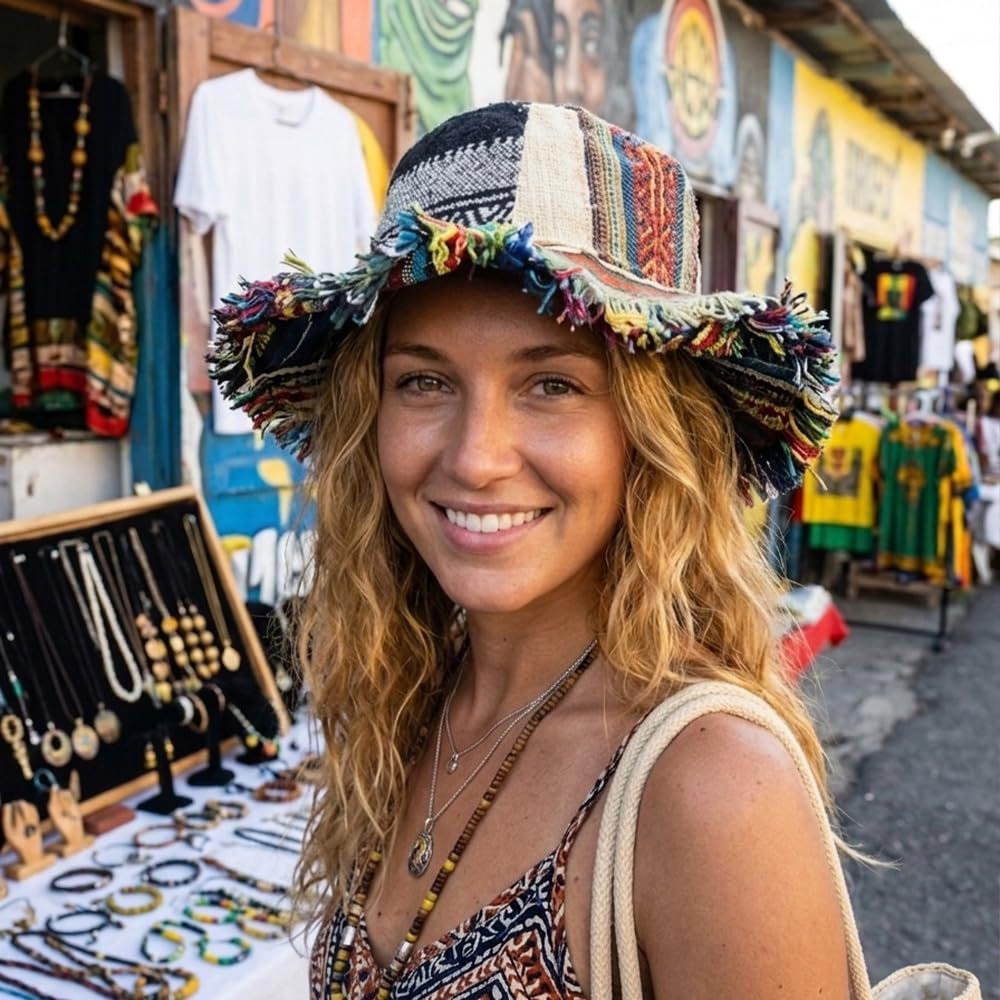 🎨Korlátozott ideig 50% kedvezmény🤠Kézzel készített halászsapka rojtos szélekkel, tiszta pamutból, puha, retró napkalap👒