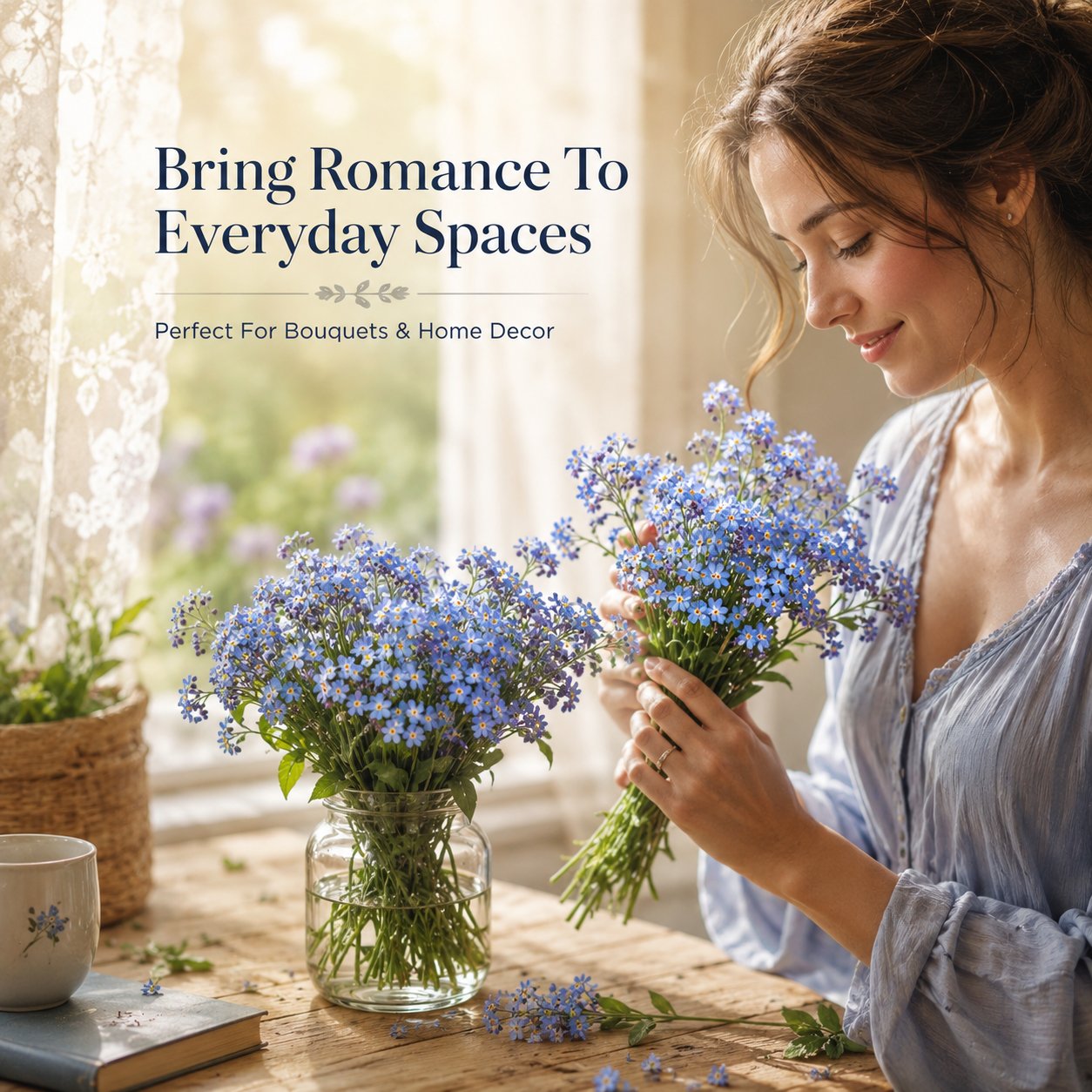 Blue Memory Nefelejcs magok – Minőségileg ellenőrzött Cottage Garden Blooms 🌿💙