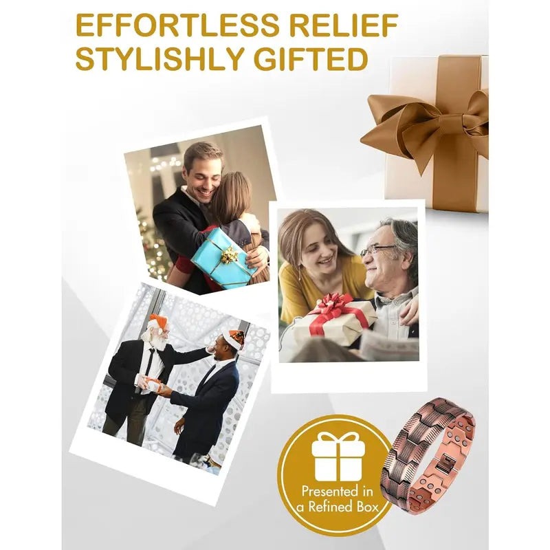 Miedziana bransoletka magnetyczna —— Łagodzi zmęczenie i poprawia krążenie krwi