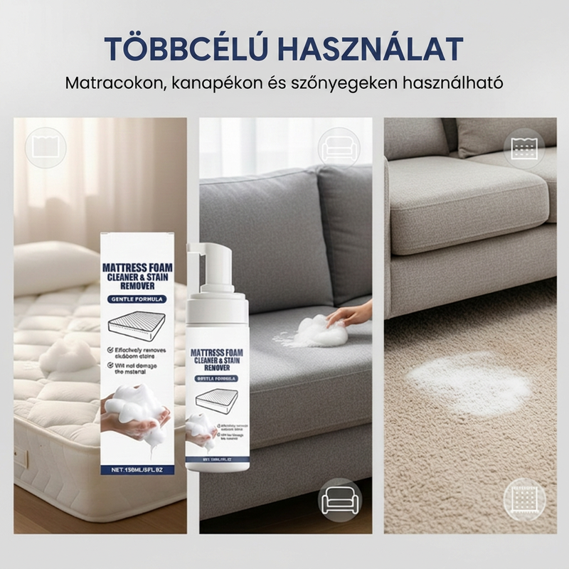 🌟💪 Többféle felületre alkalmas matrac-habtisztító 💧
