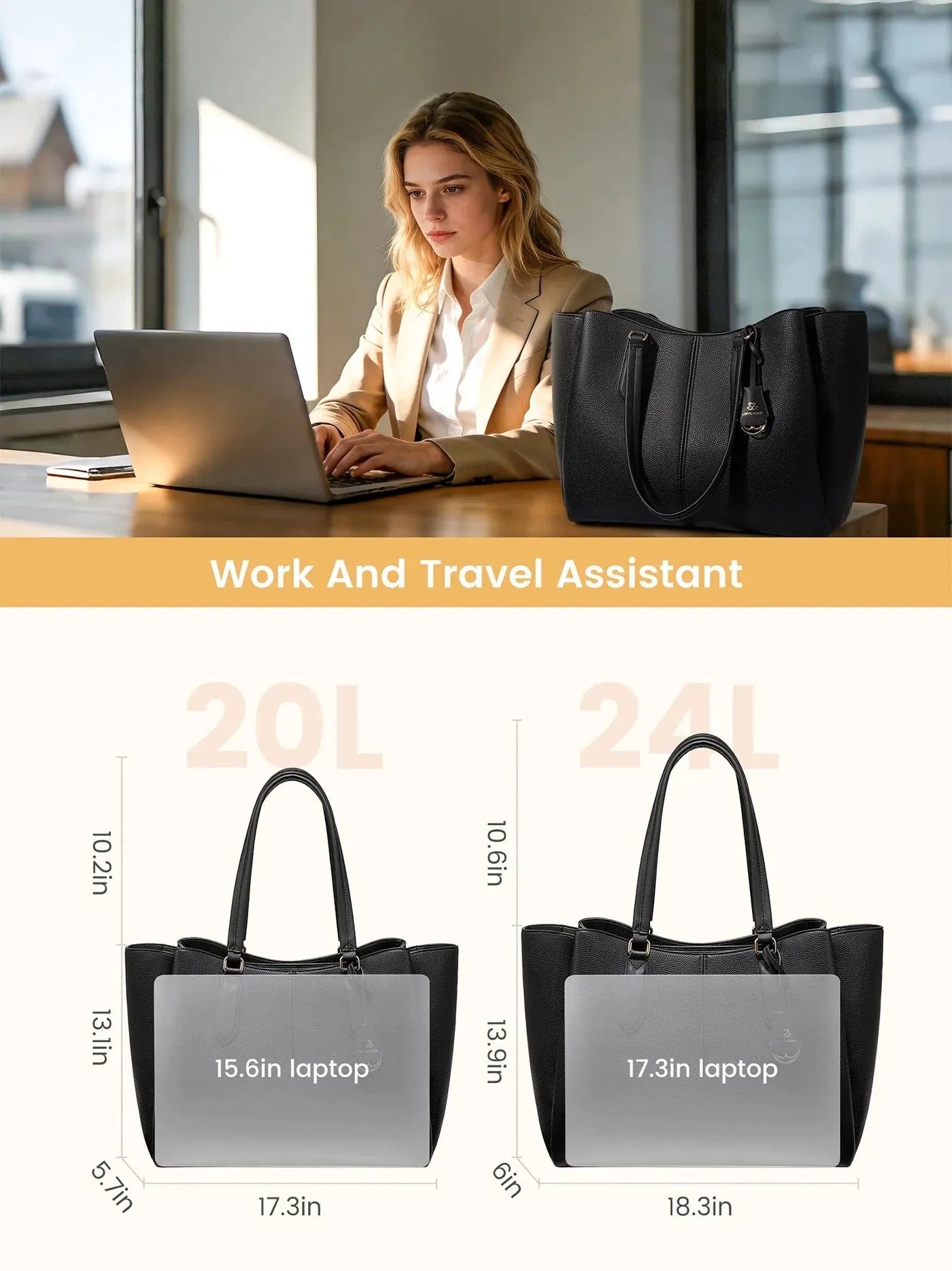 💼Laptop táska – Három rekesszel, 15,6"-os és 17,3"-os laptopokhoz