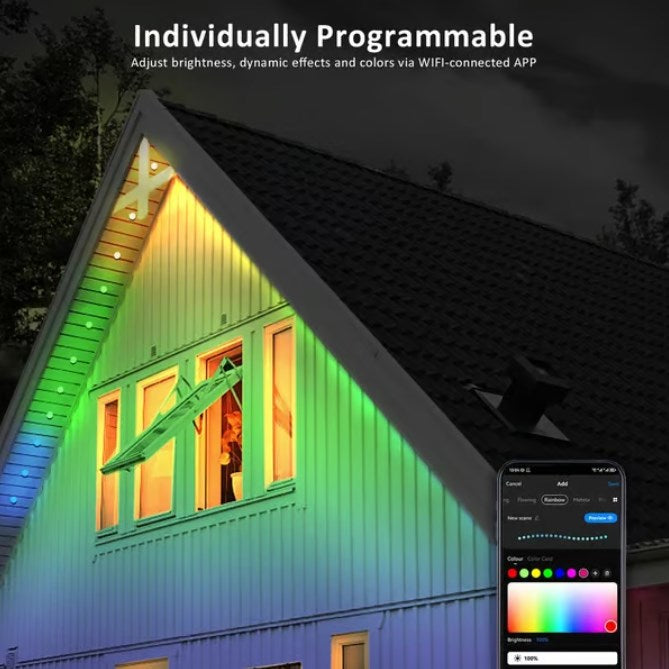 ⏰Ostatni dzień wyprzedaży🌈Inteligentne tęczowe światło zewnętrzne LED Permanent