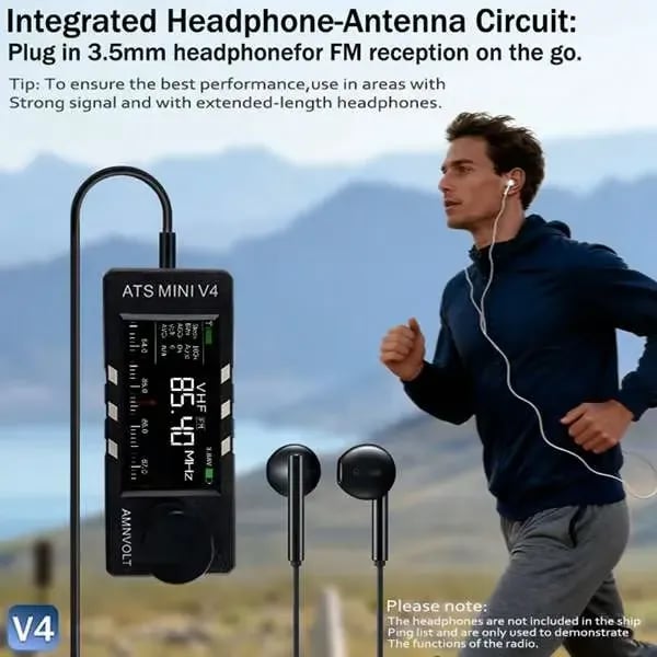 📻Frissített ATS Mini V4 Si4732 minden sávú DSP rádióvevő