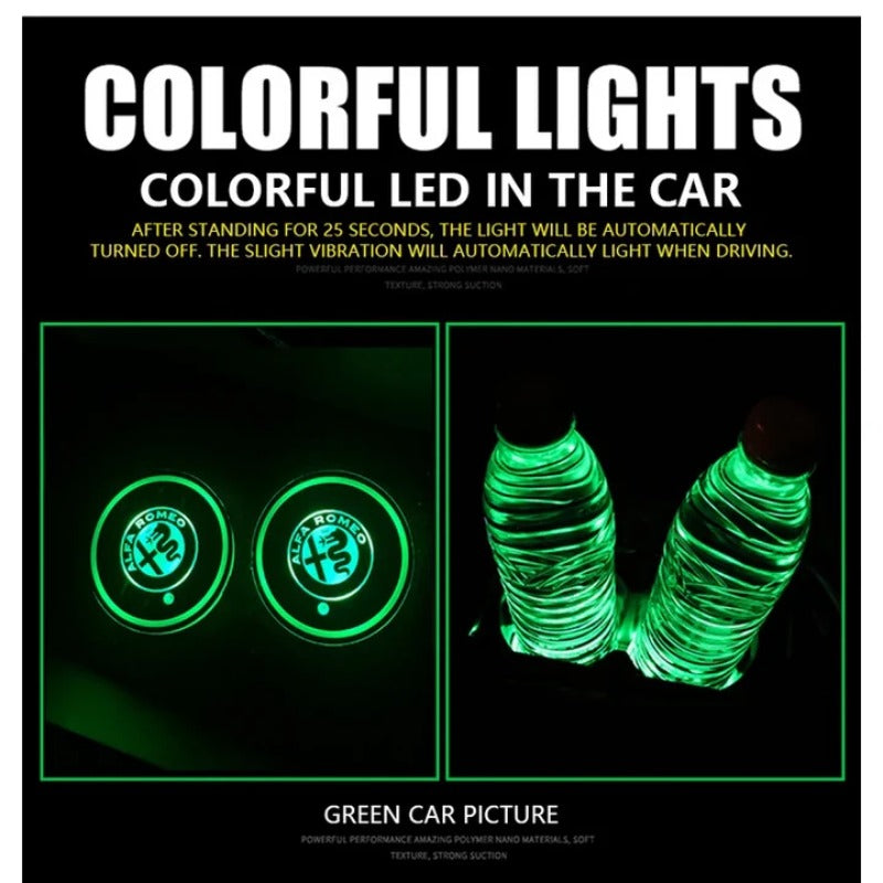 2 podstawki samochodowe LED