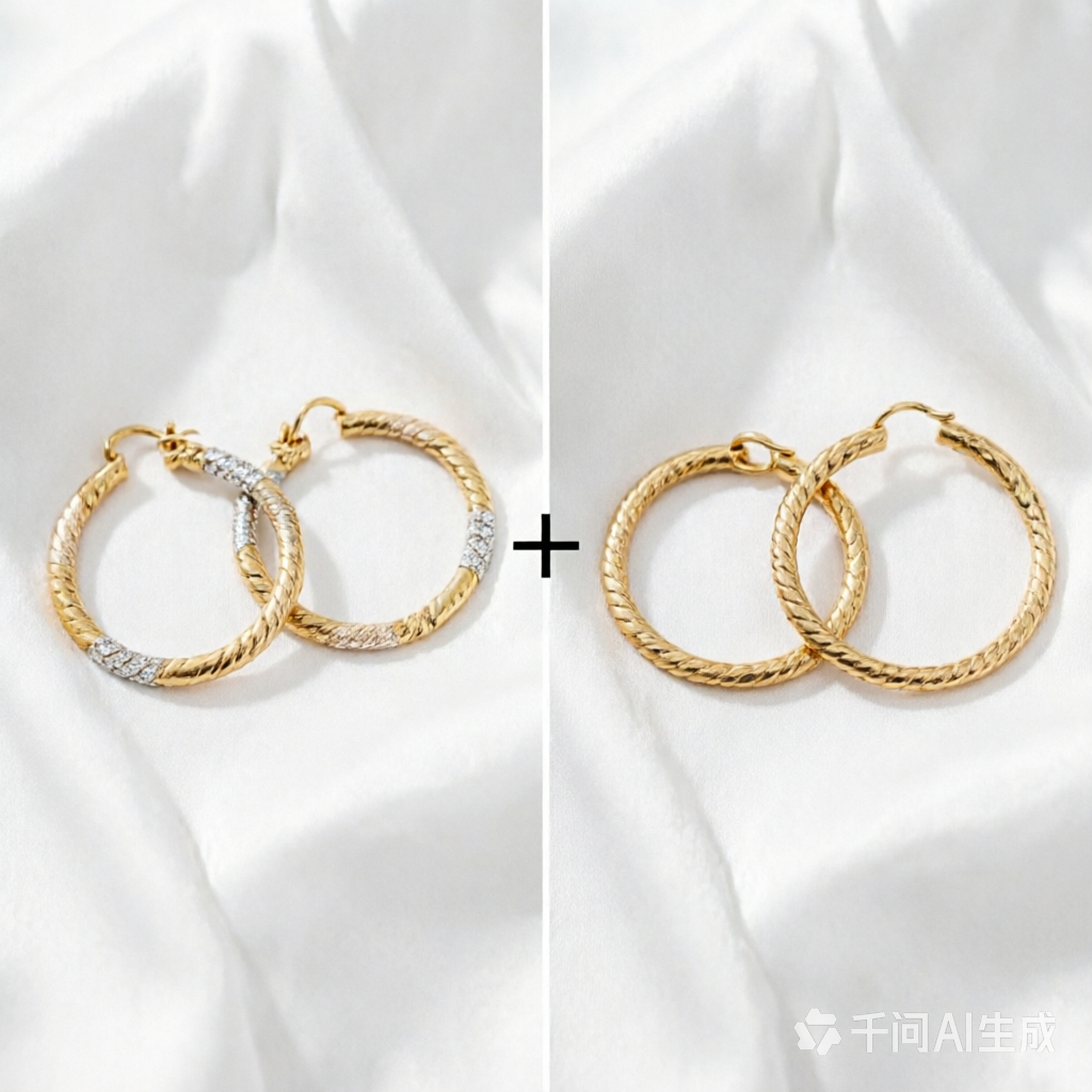 💎✨ Elegáns csavart karika fülbevaló – Időtlen dizájn, amely tökéletesen kiegészíti mindennapi és alkalmi szettjeidet 👗