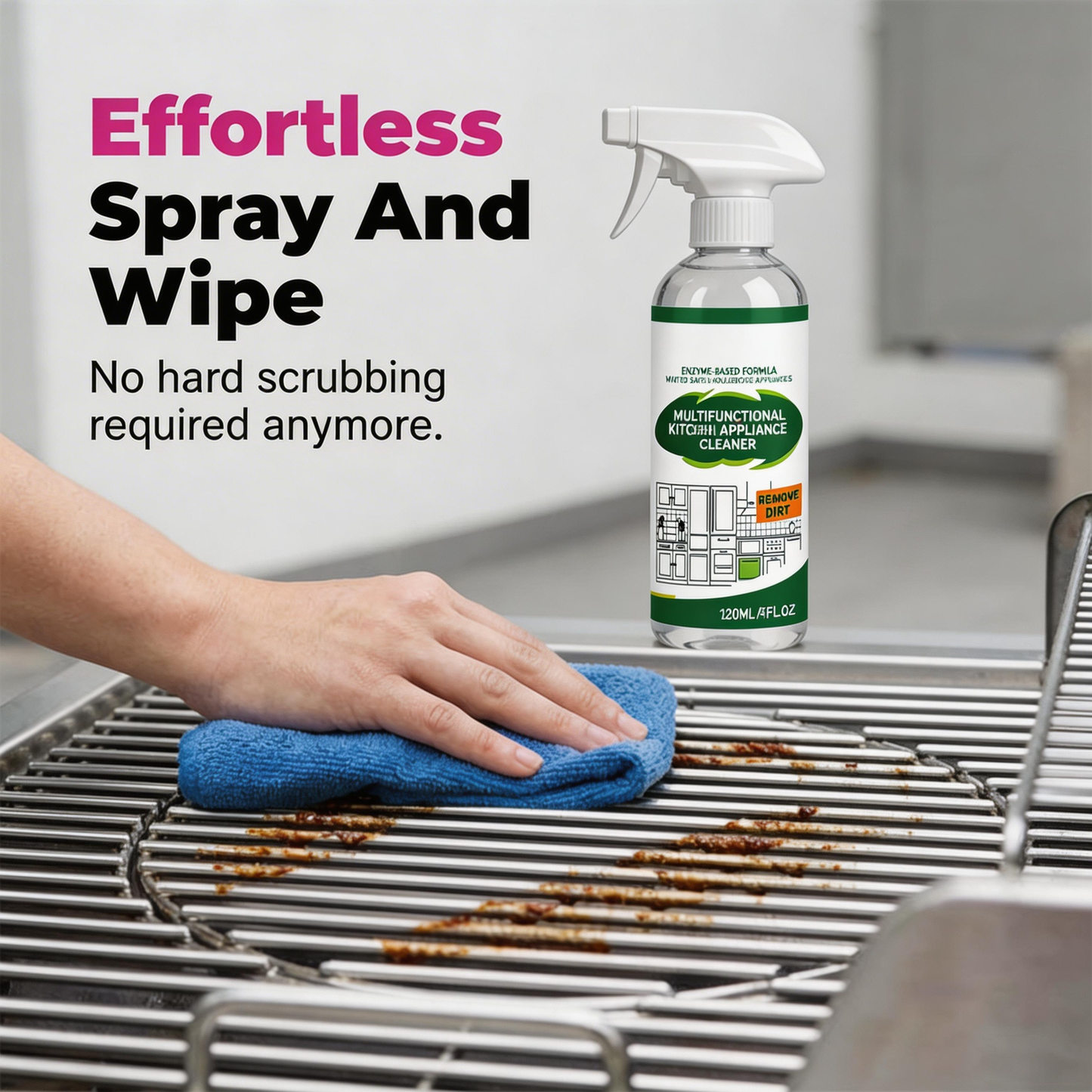 🔥 Állítsa vissza grillje fényét azonnal – Erős hatású grillzsíroldó spray – Utánvétes 🍖