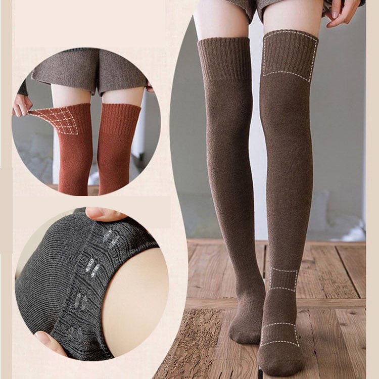 ❄️🧦 Csúszásmentes szilikon térdig érő pamut harisnya 🎁