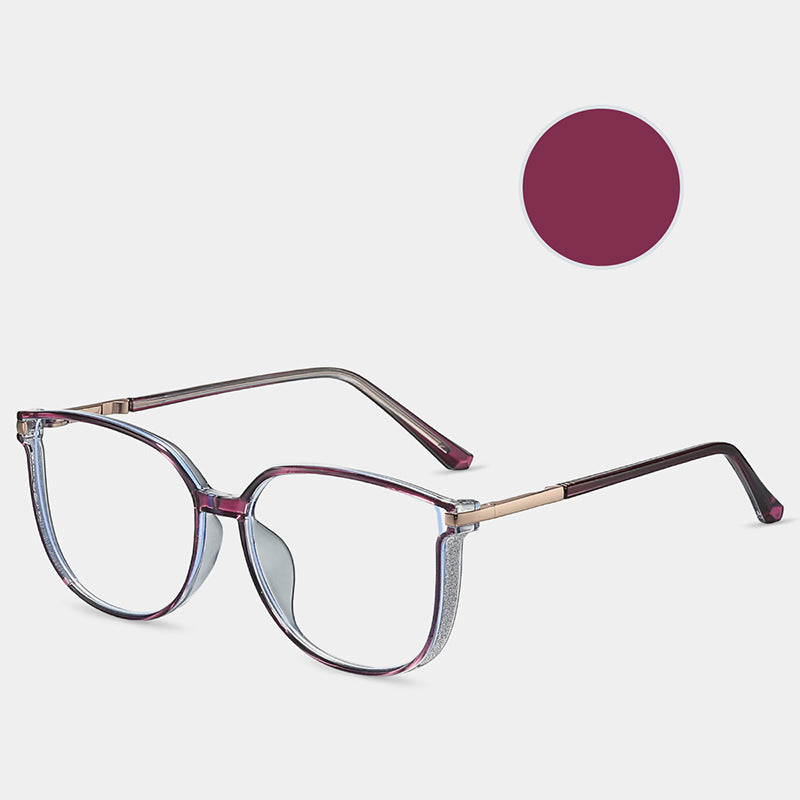 ✨Modne damskie okulary HD z dużą ramką chroniące przed niebieskim światłem