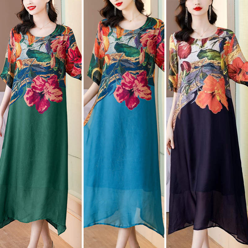 👗Elegáns virágmintás ruhák molett méretű nőknek
