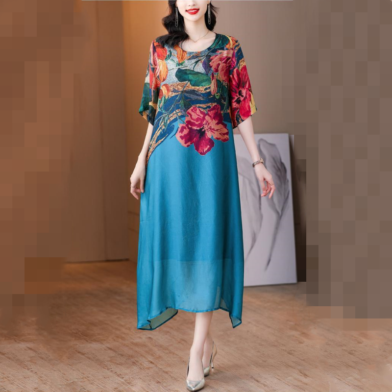 👗Elegáns virágmintás ruhák molett méretű nőknek