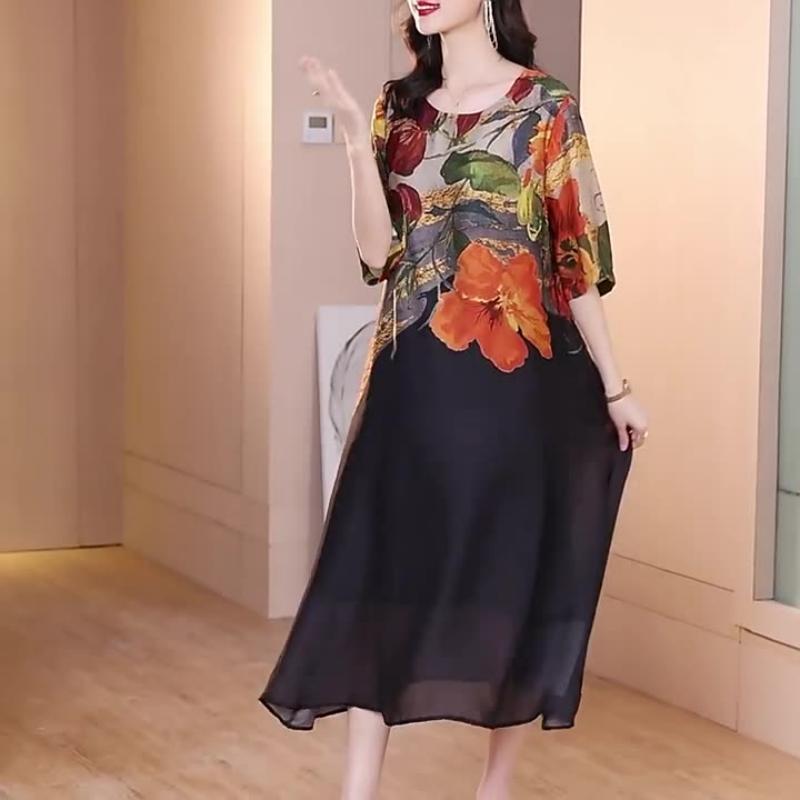 👗Elegáns virágmintás ruhák molett méretű nőknek