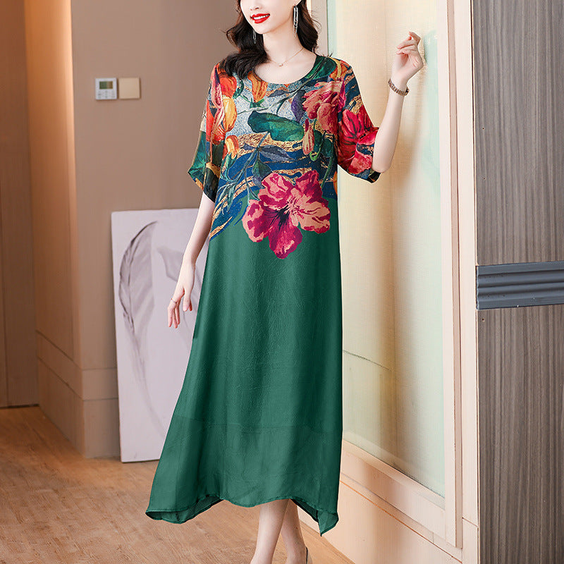 👗Elegáns virágmintás ruhák molett méretű nőknek