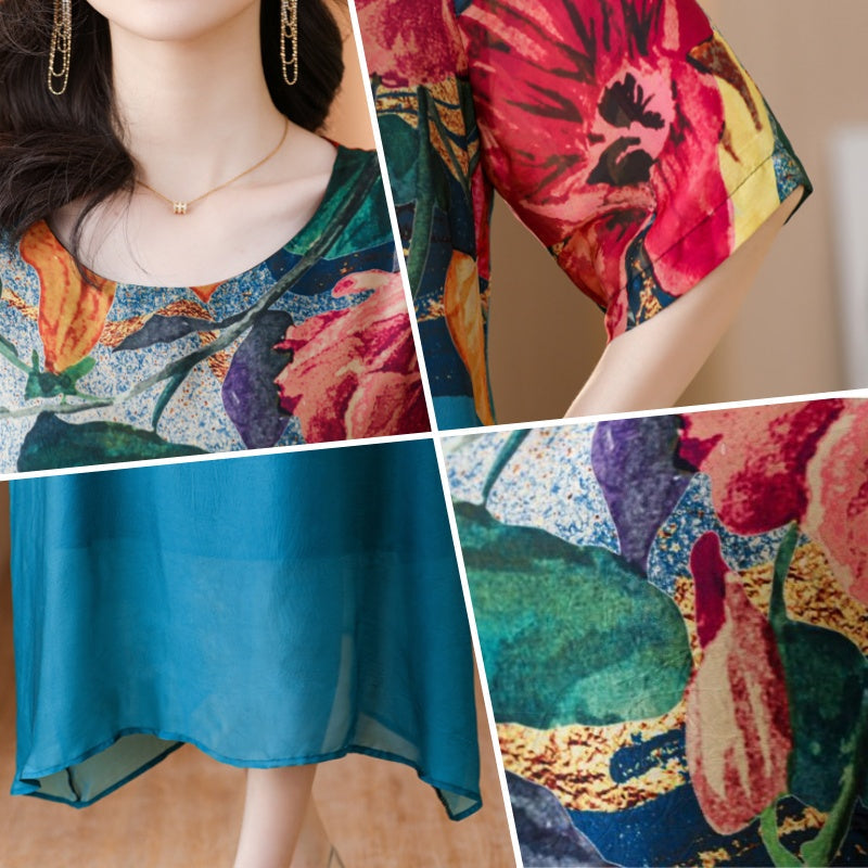 👗Elegáns virágmintás ruhák molett méretű nőknek