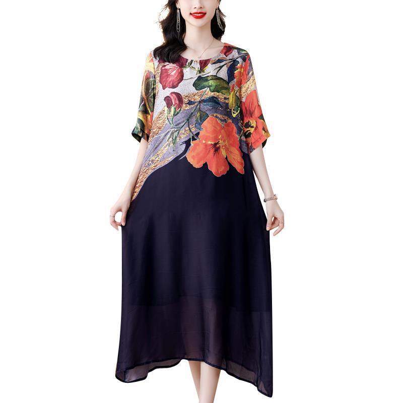👗Elegáns virágmintás ruhák molett méretű nőknek
