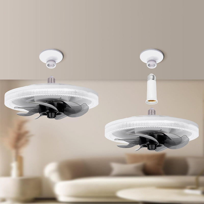 💨50% kedvezmény🏠2 az 1-ben Mute állítható ventilátorlámpa távirányítóval