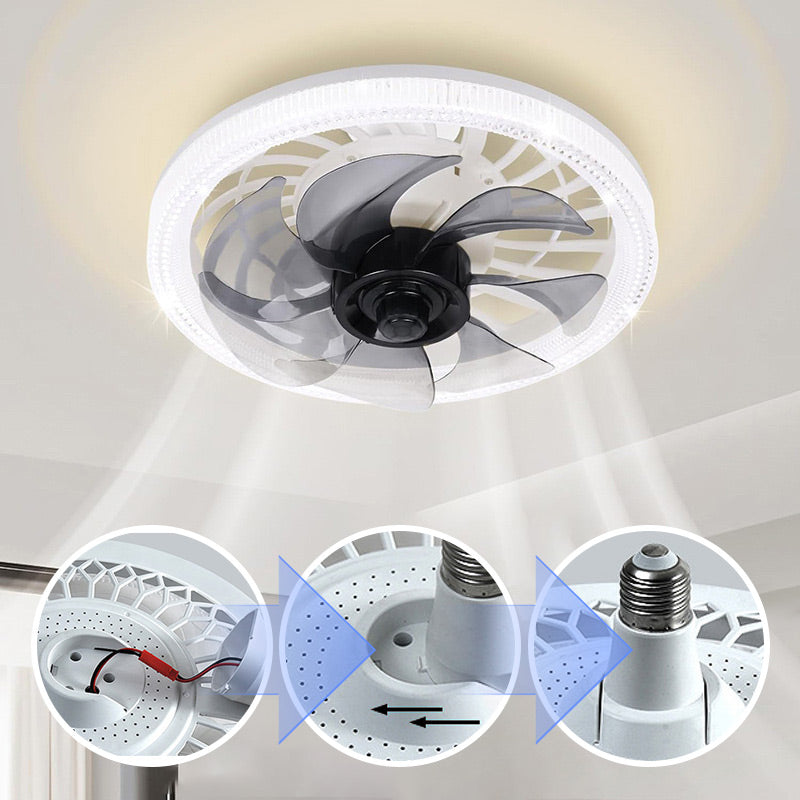💨50% kedvezmény🏠2 az 1-ben Mute állítható ventilátorlámpa távirányítóval