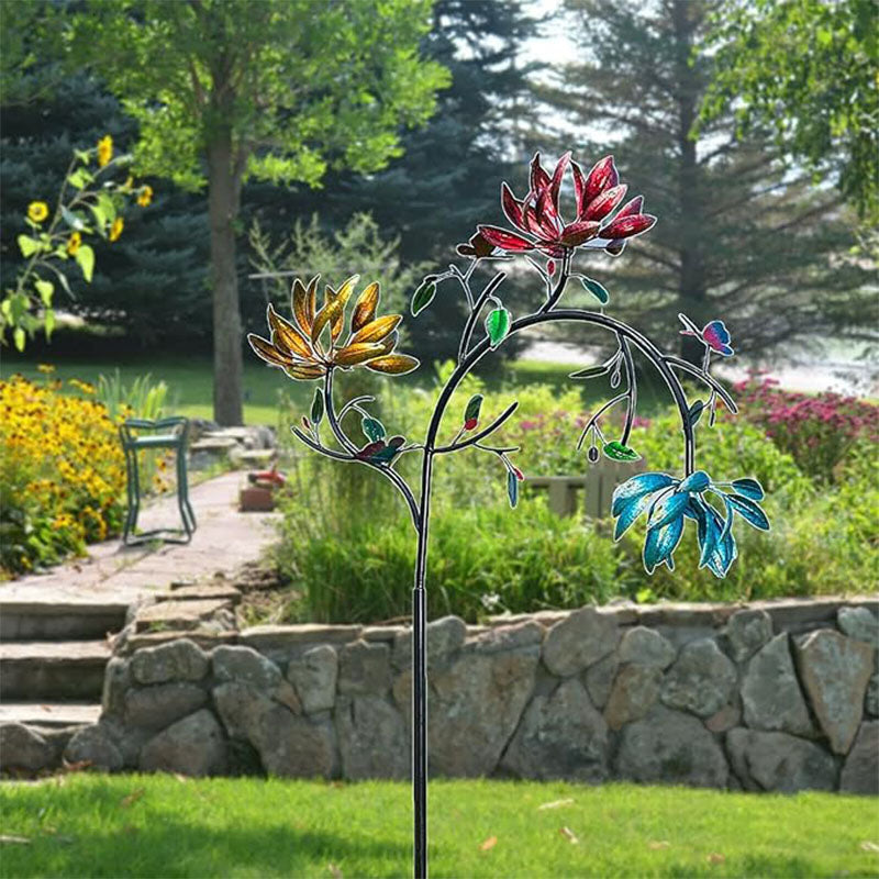 🎁2025 Gorąca wyprzedaż🎁💥- Piękny letni wielokolorowy wiatraczek z kwiatami