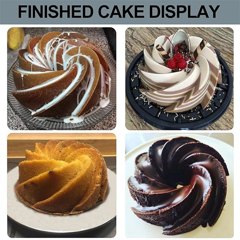 Zestaw silikonowych foremek do ciasta do łatwego pieczenia