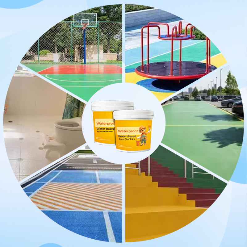 【🚛Opłata za halogeny】🌿Wodoodporna, epoksydowa farba podłogowa na bazie wody