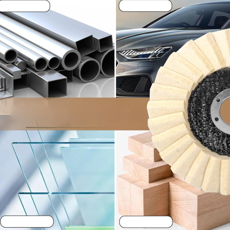 🛠️ 1+1 ingyen ✨ Nagy sűrűségű gyapjú szőttemez polírkorong | Professzionális polírozás autókhoz és fémfelületekhez 🔧🚗