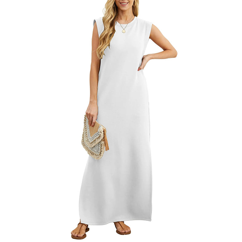 👗Damska sukienka casualowa bez zagnieceń, z odcięciem na dole✨