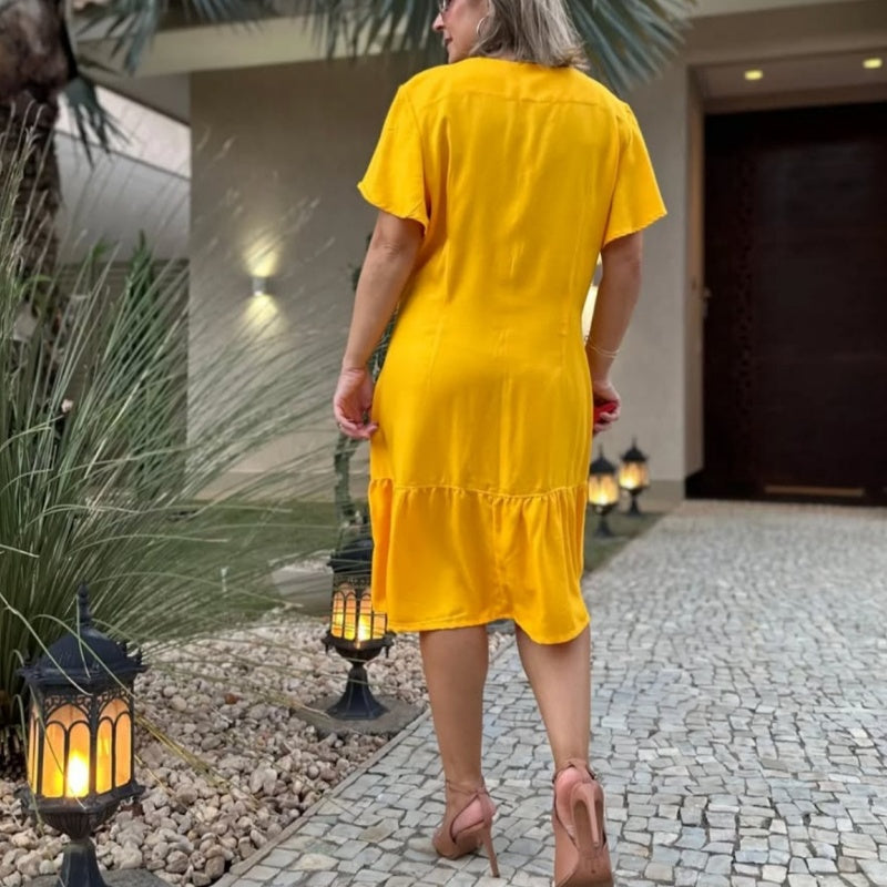 🥰Luźna sukienka z guzikami