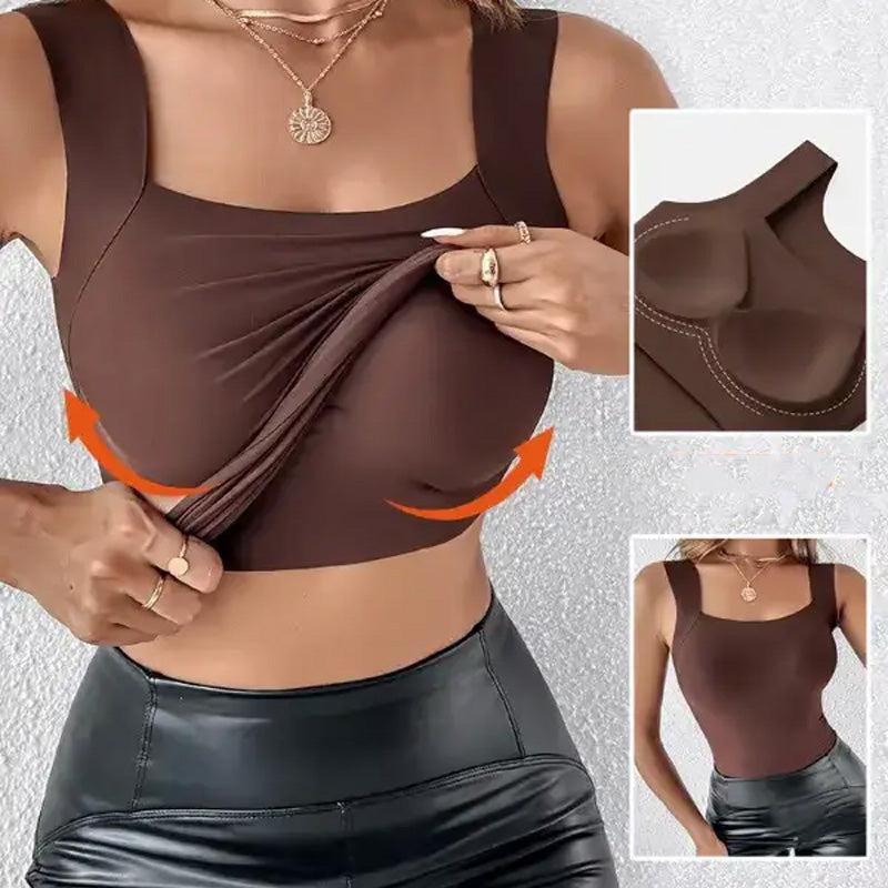 🌟 2026 Legnépszerűbb Termék 💖 (M-3XL) Formáló Top Beépített Melltartóval 💃