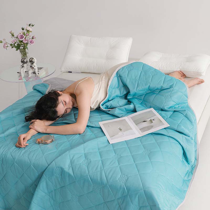 ❄️Breathable Nyomtatott mosható nyári hűsítő paplan💤