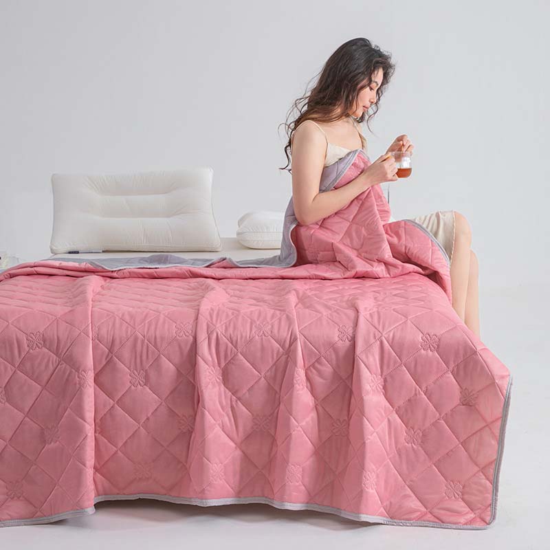 ❄️Breathable Nyomtatott mosható nyári hűsítő paplan💤