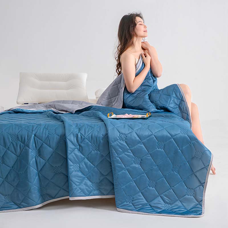❄️Breathable Nyomtatott mosható nyári hűsítő paplan💤