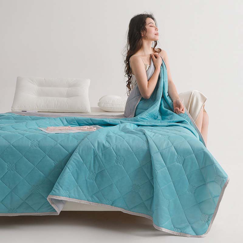 ❄️Breathable Nyomtatott mosható nyári hűsítő paplan💤