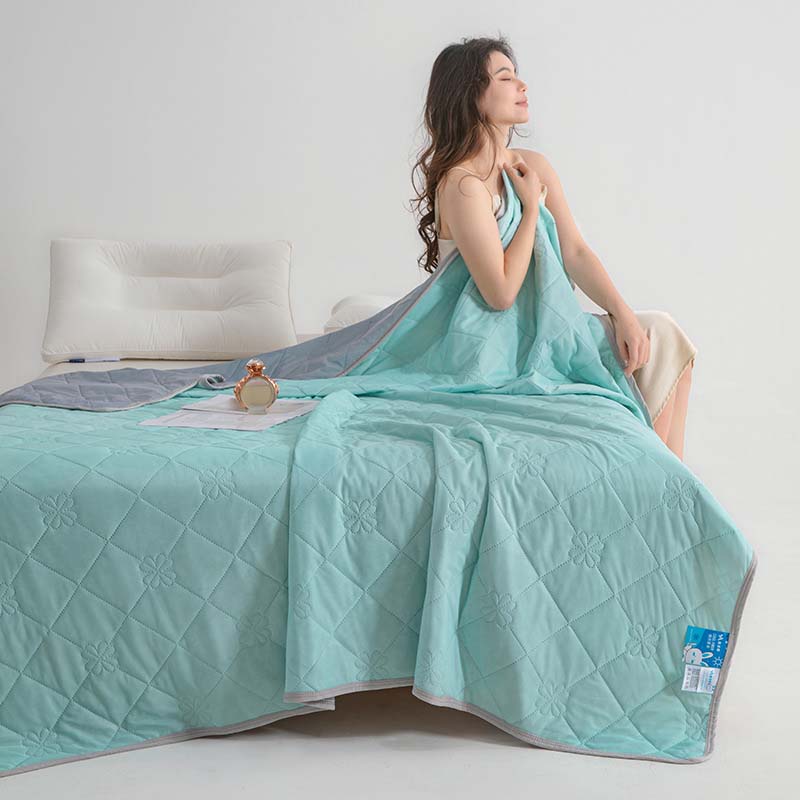 ❄️Breathable Nyomtatott mosható nyári hűsítő paplan💤