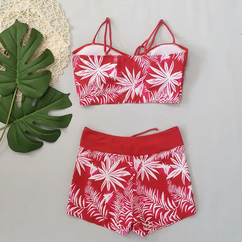 👙 Dwuczęściowy kostium kąpielowy z nadrukiem dla kobiet