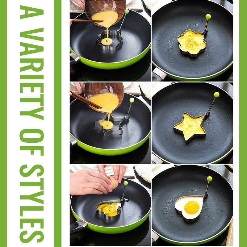 🍳Rozsdamentes acél tükörtojásformák💖