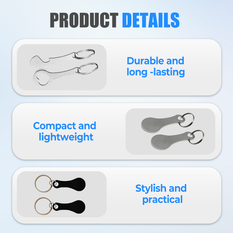 🔥Kup 1 Get 1 za darmo🔥 Klucz do koszyka na zakupy ze stali nierdzewnej