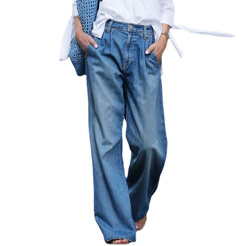【S-3XL】👖💦Damskie jeansy casualowe w spranym stylu