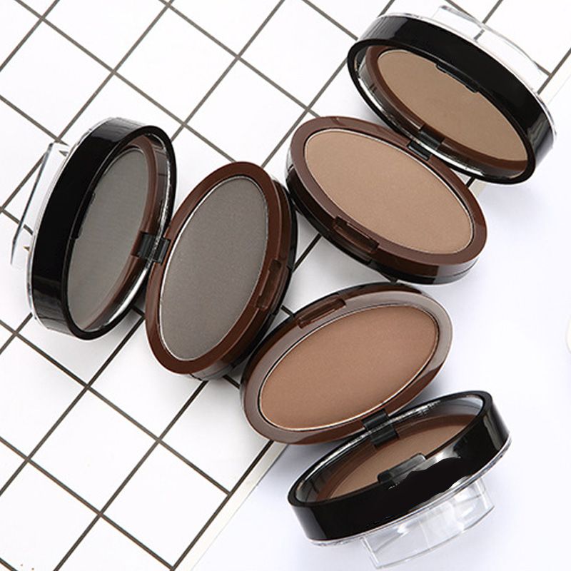💄🎨 Professzionális szemöldökbélyegző készlet –🎯 Kétárnyalatú púderrel a tökéletes ívekért 😌