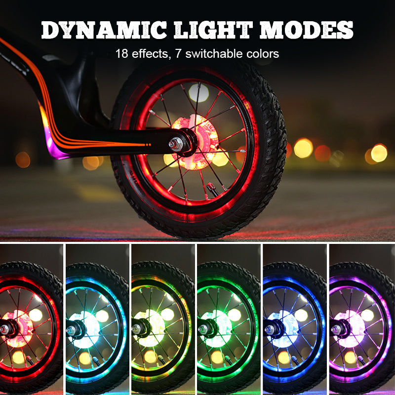 🌈 Kolorowa lampa na piastę roweru 🚴‍♂️💡