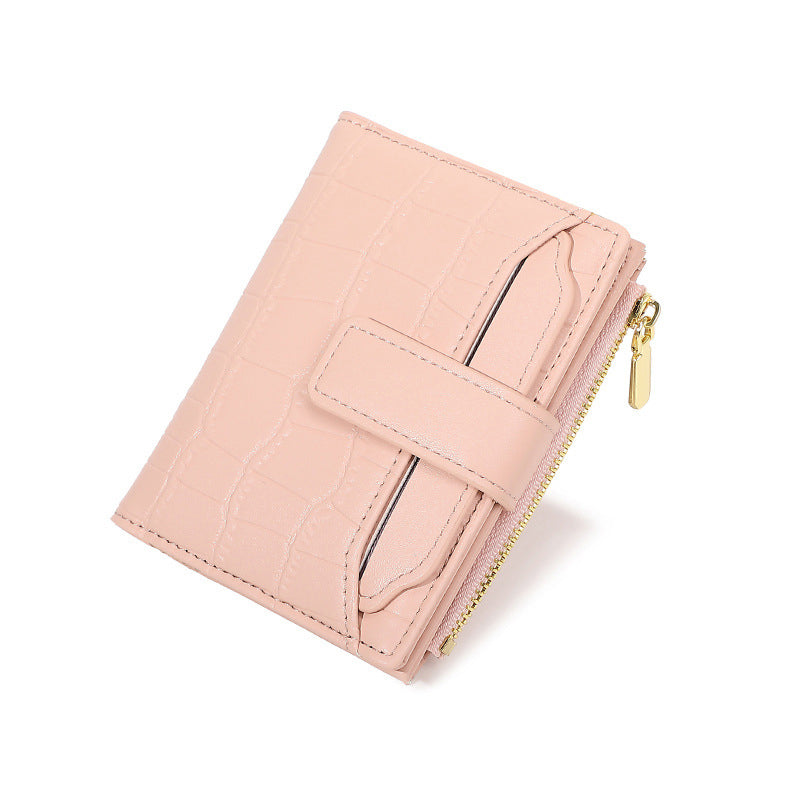 ✨ Női Kompakt Egyszínű Pénztárca 🥰👛