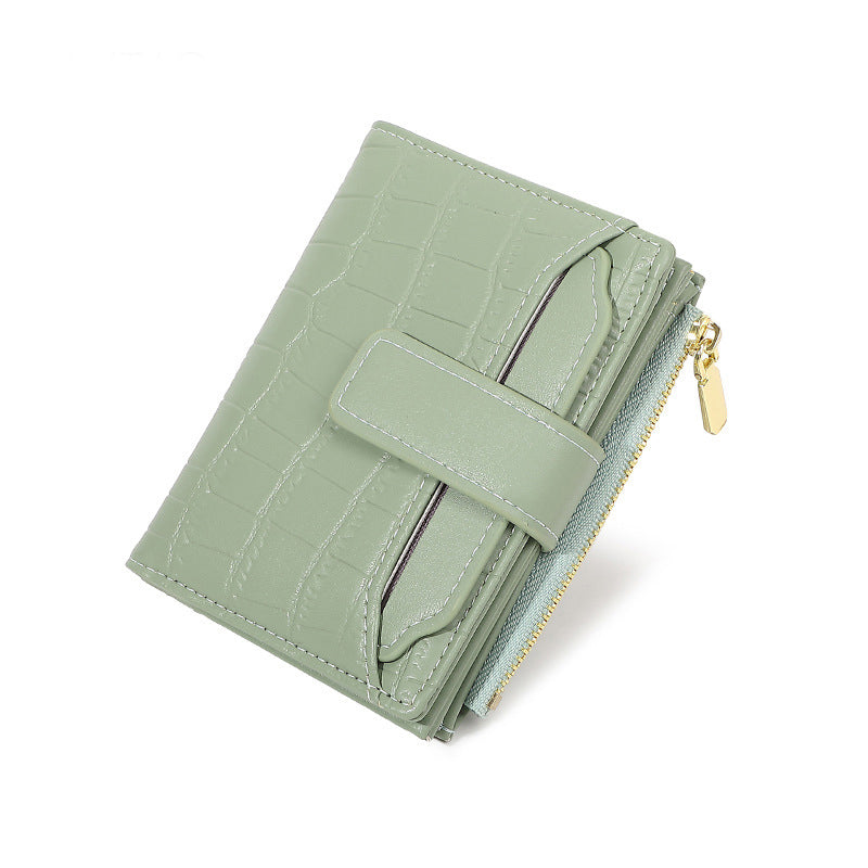 ✨ Női Kompakt Egyszínű Pénztárca 🥰👛
