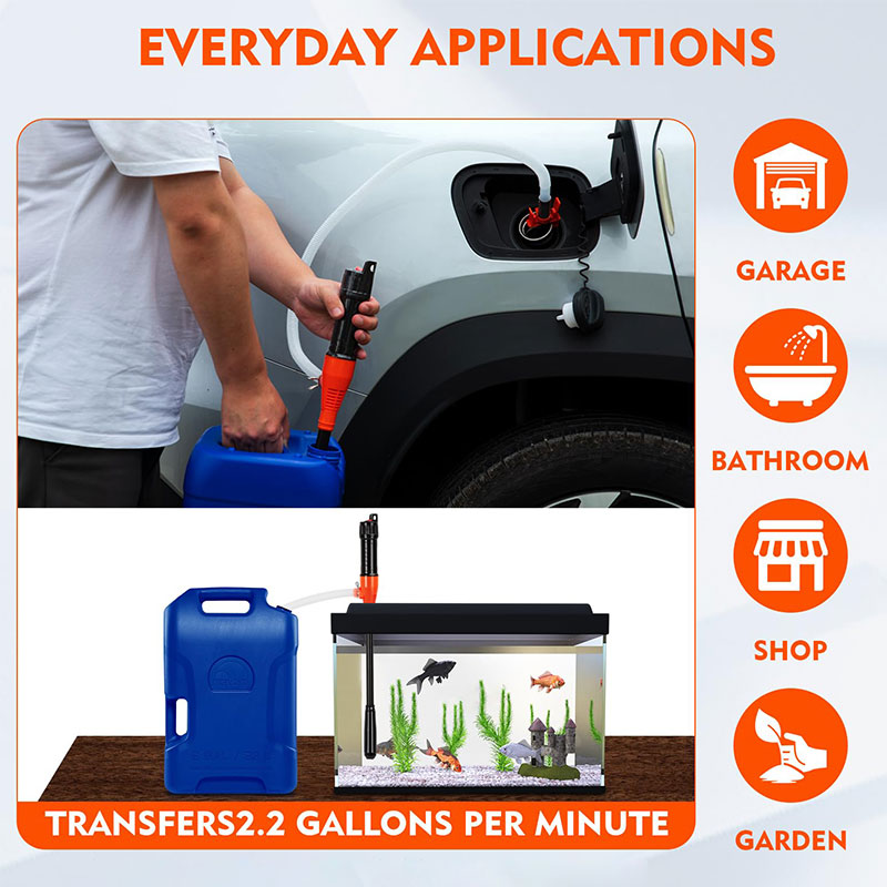 ⛽ Hordozható elektromos víz- és üzemanyag-szivattyú 🚗✨